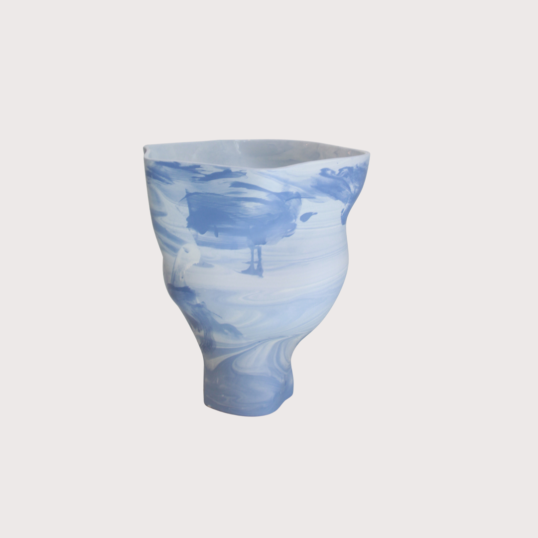 Memories of a Glacier Vase - Blue