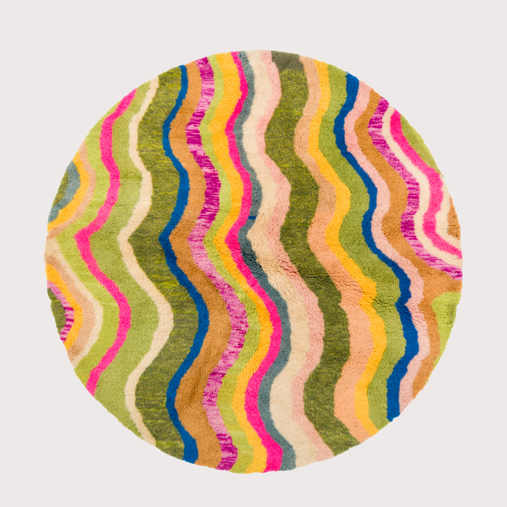 Vague de Couleurs Round Rug