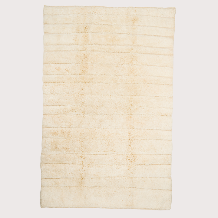 Wide Broken Lines Rug - Cream