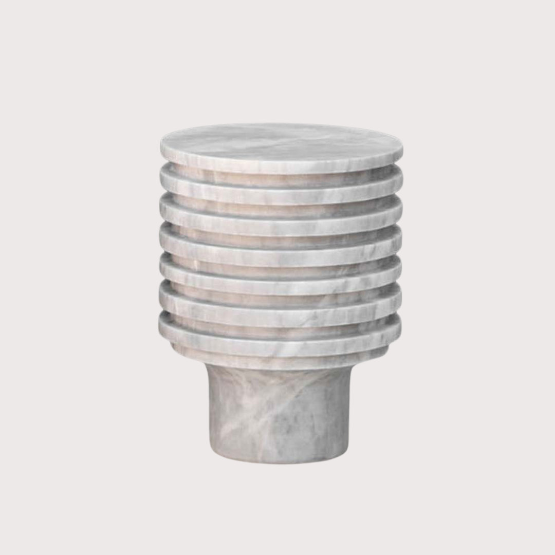 Engrane 2 Side Table - Travertine