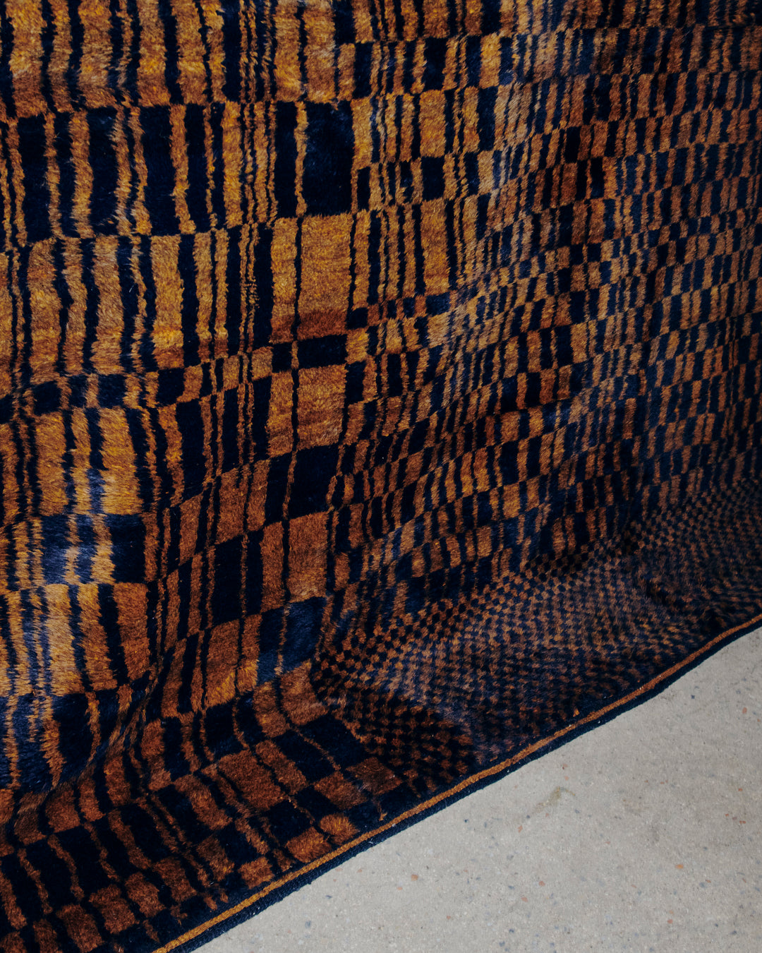 Checker Rug - Brown