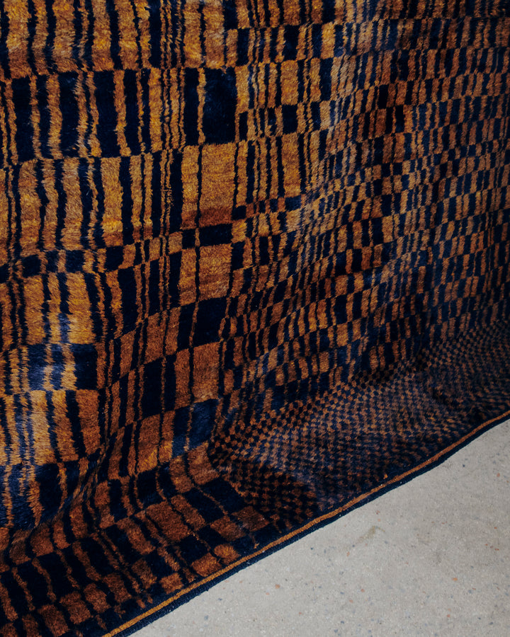 Checker Rug - Brown