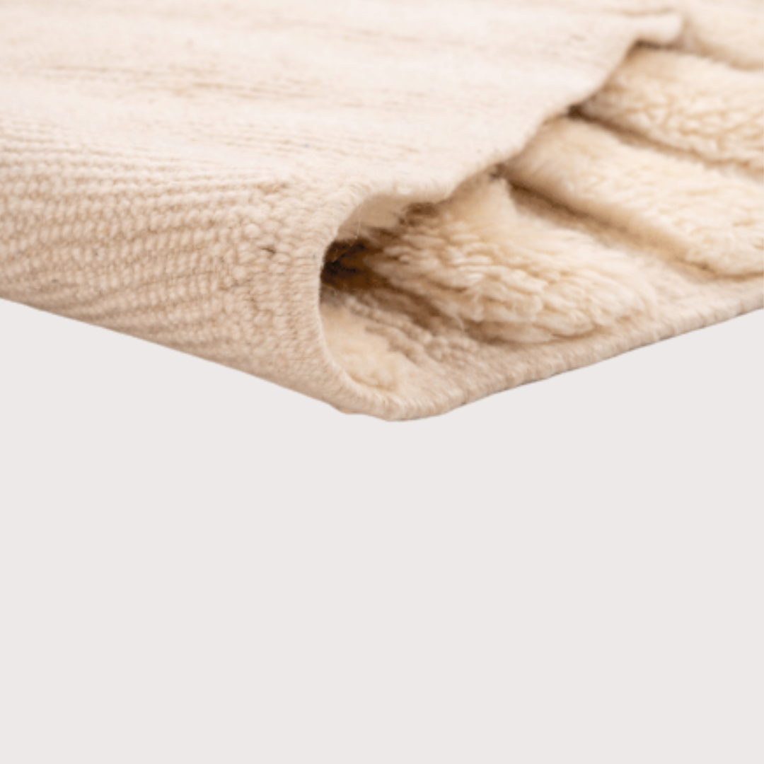 Broken Lines Area Rug - Cream
