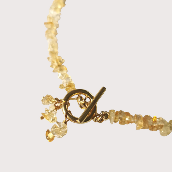 Peridot Pendant Necklace — Citrine