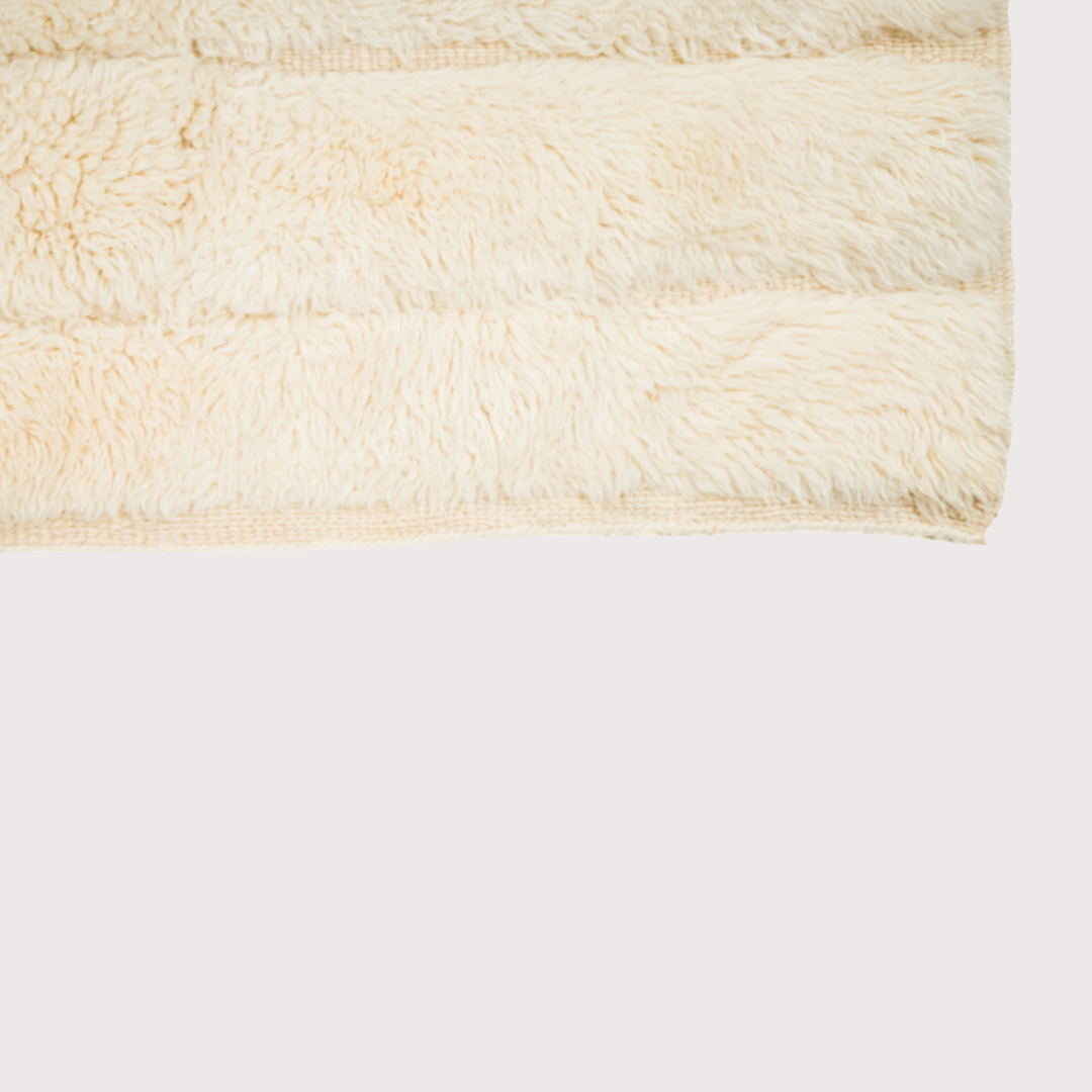 Wide Broken Lines Rug - Cream