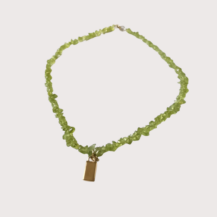 Peridot Pendant Necklace — Citrine