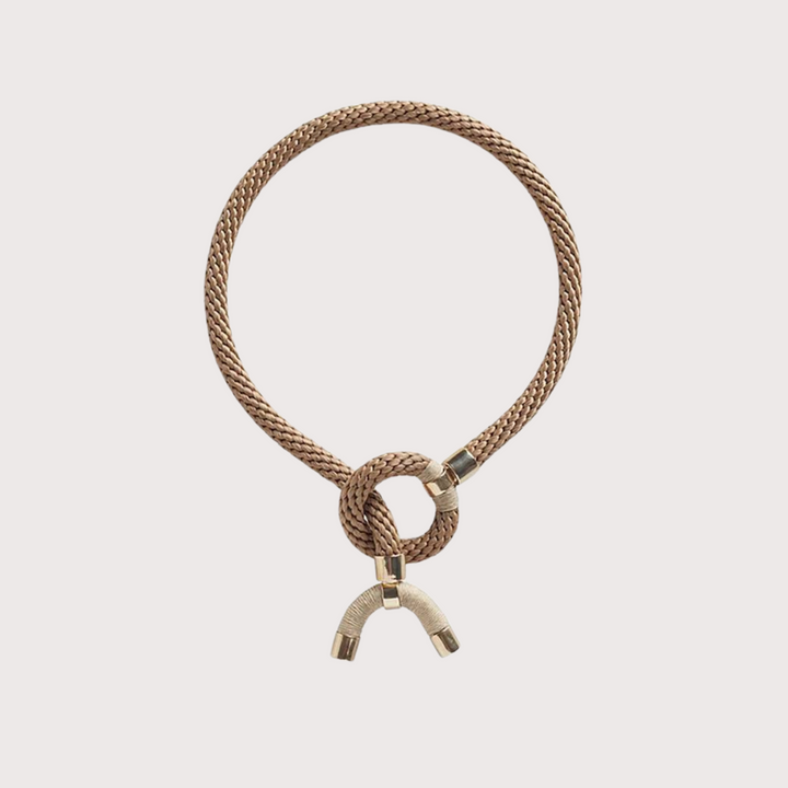 Astarte Horn Necklace - Beige