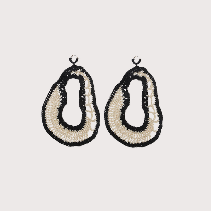 Puriq Earrings - Black/White