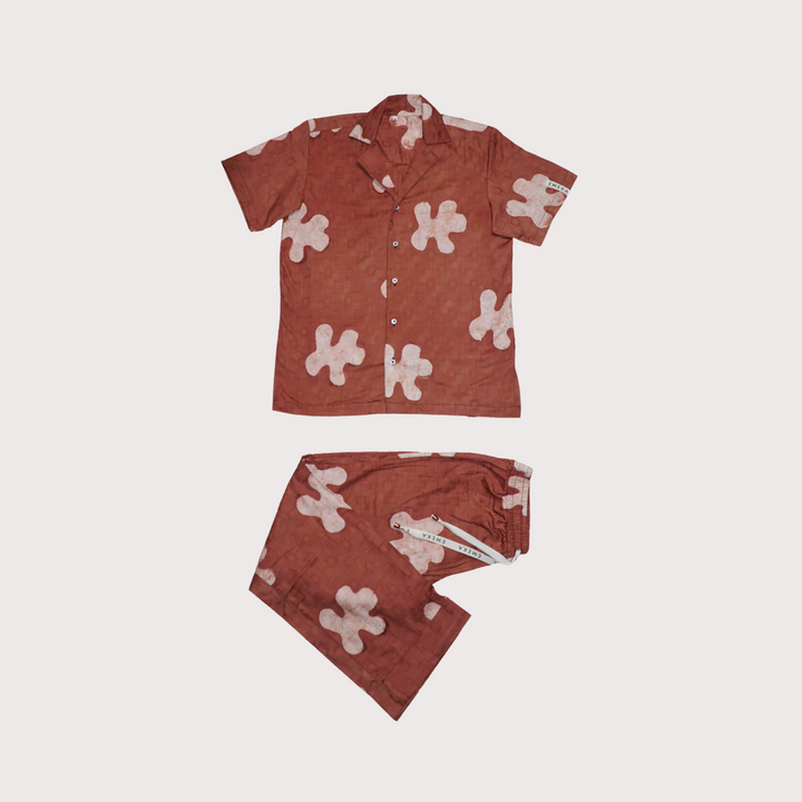Spotted Loungewear Set — Bronze