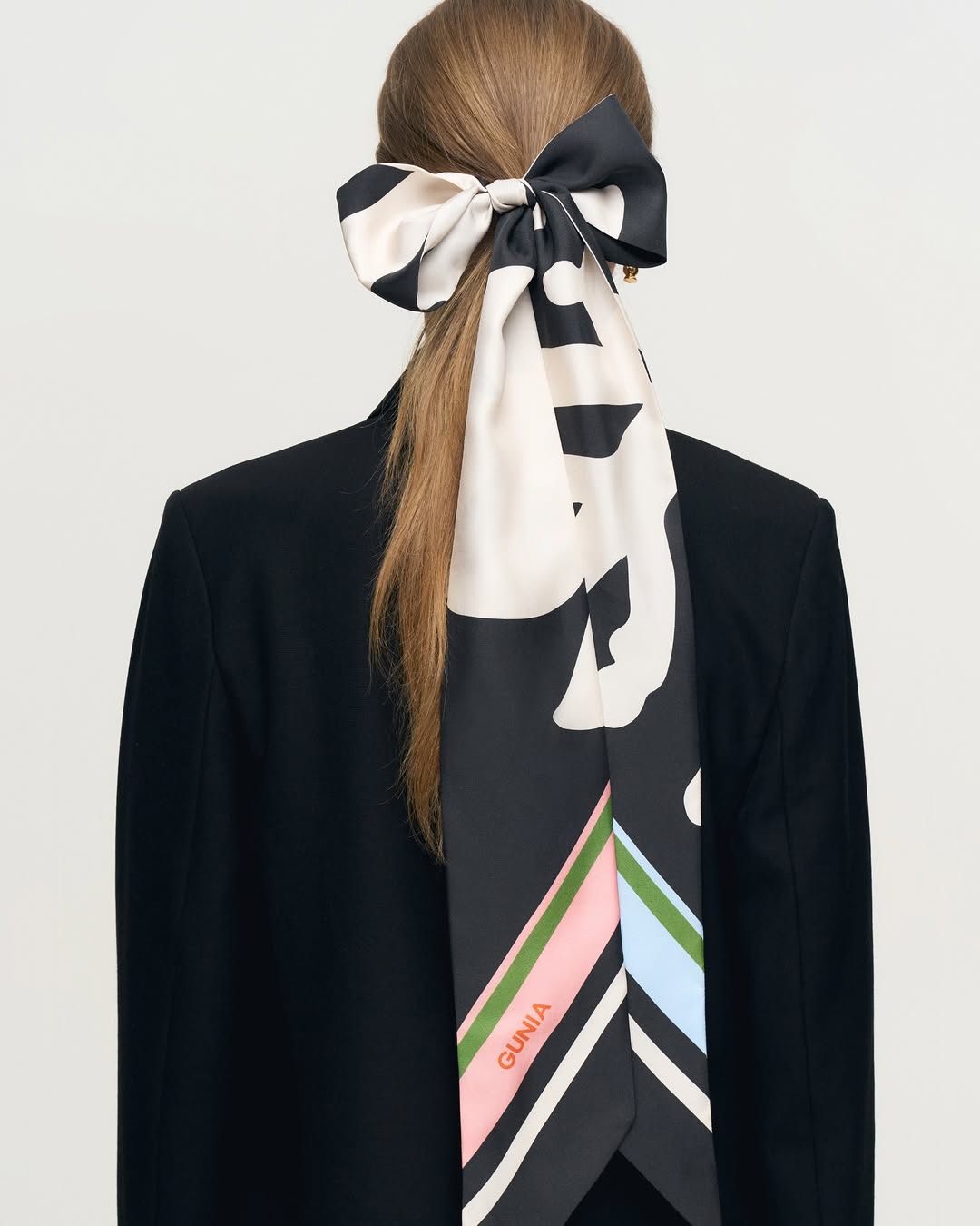 Silhouettes Long Scarf - Black