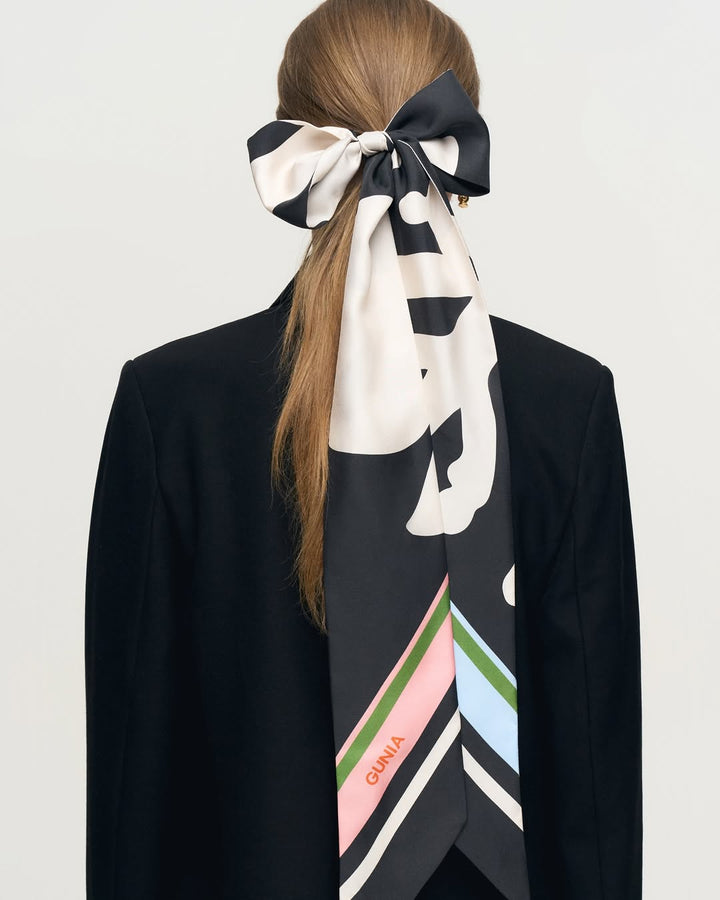 Silhouettes Long Scarf - Black