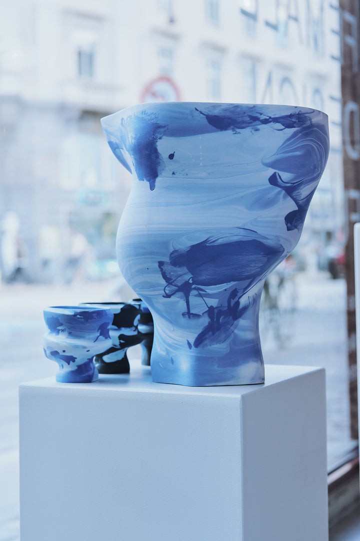 Memories of a Glacier Vase - Blue