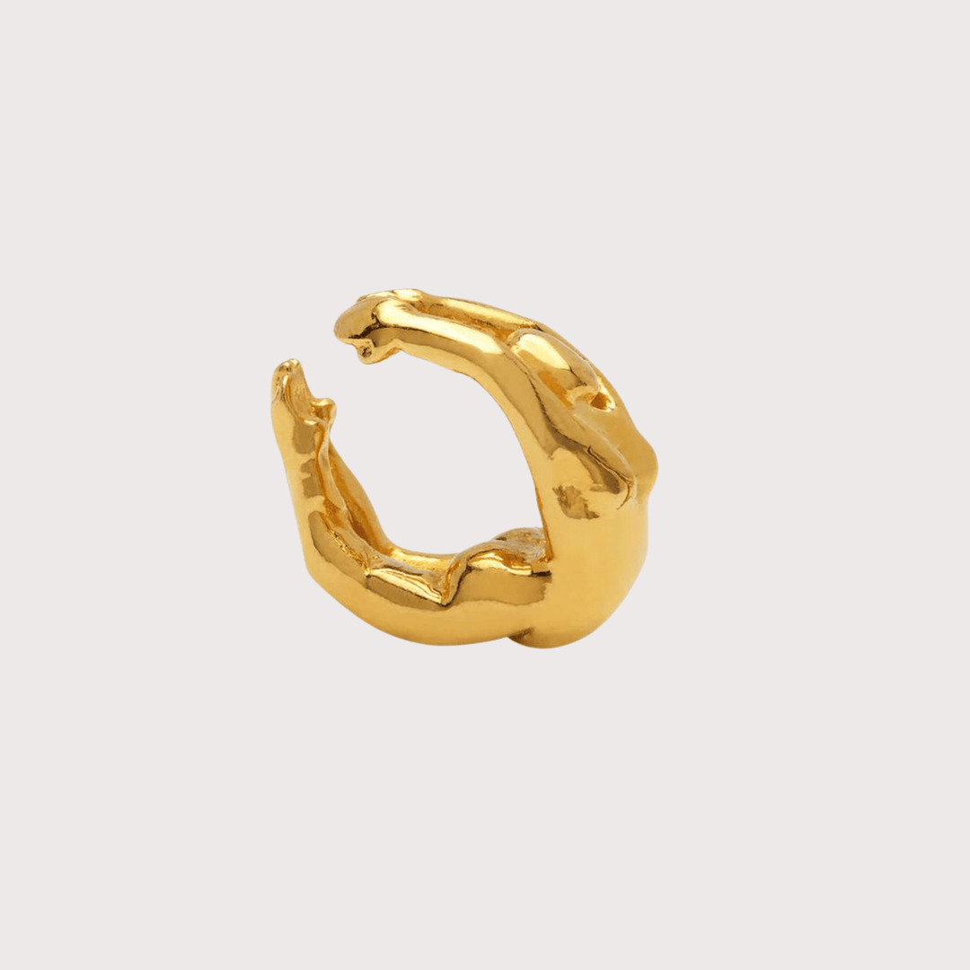Acrobat Ear Cuff - Gold by Alejandra de Coss at White Label Project
