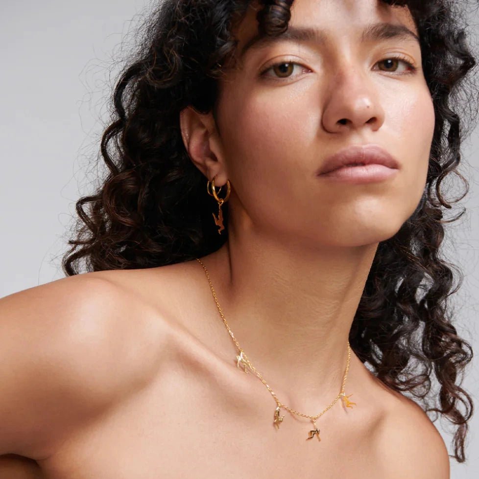 Danzantes Charms Necklace - Gold by Alejandra de Coss at White Label Project