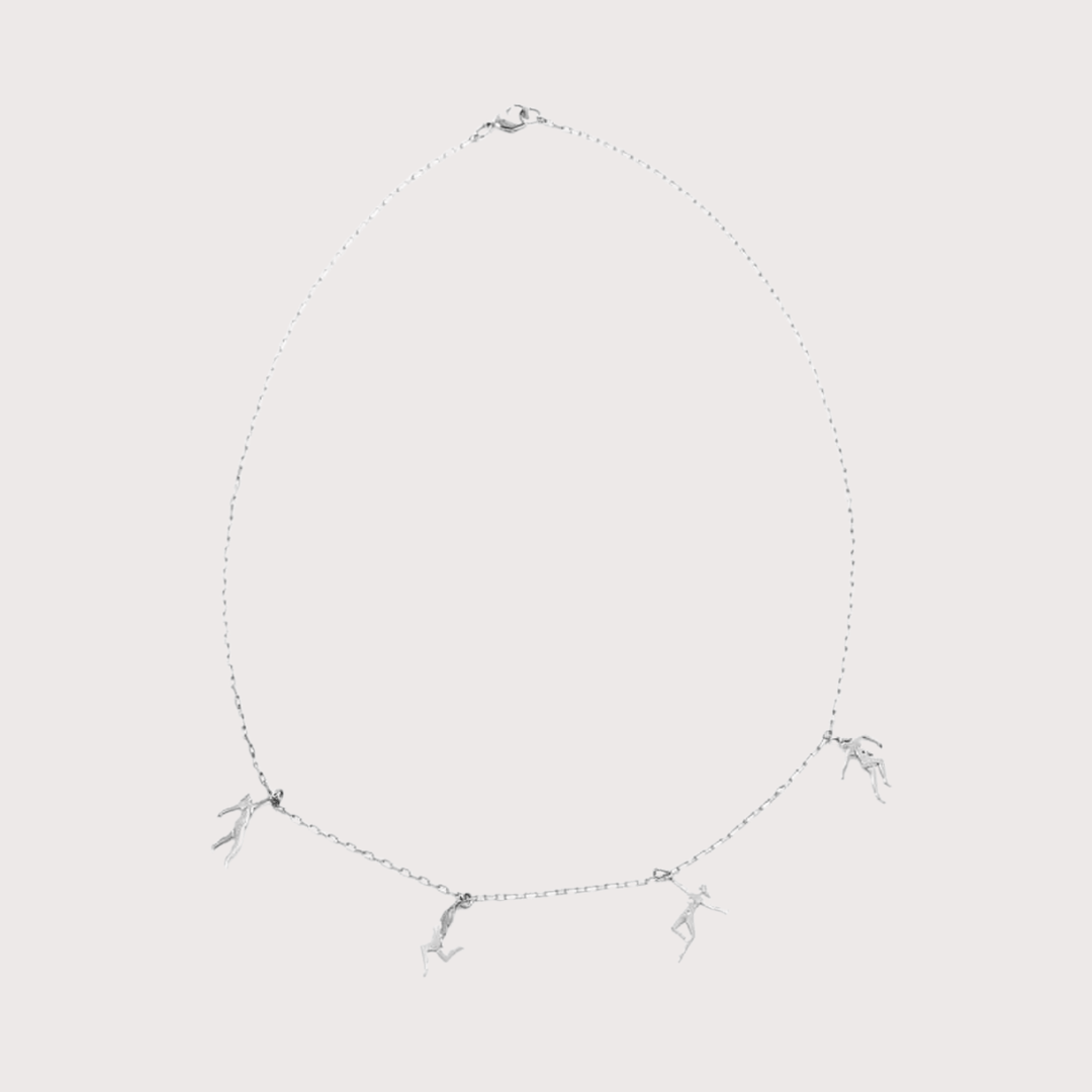 Danzantes Charms Necklace - Silver by Alejandra de Coss at White Label Project