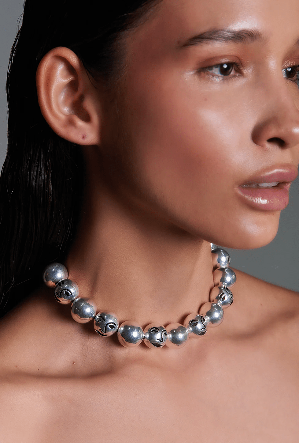 Galatea Necklace - Silver by Alejandra de Coss at White Label Project