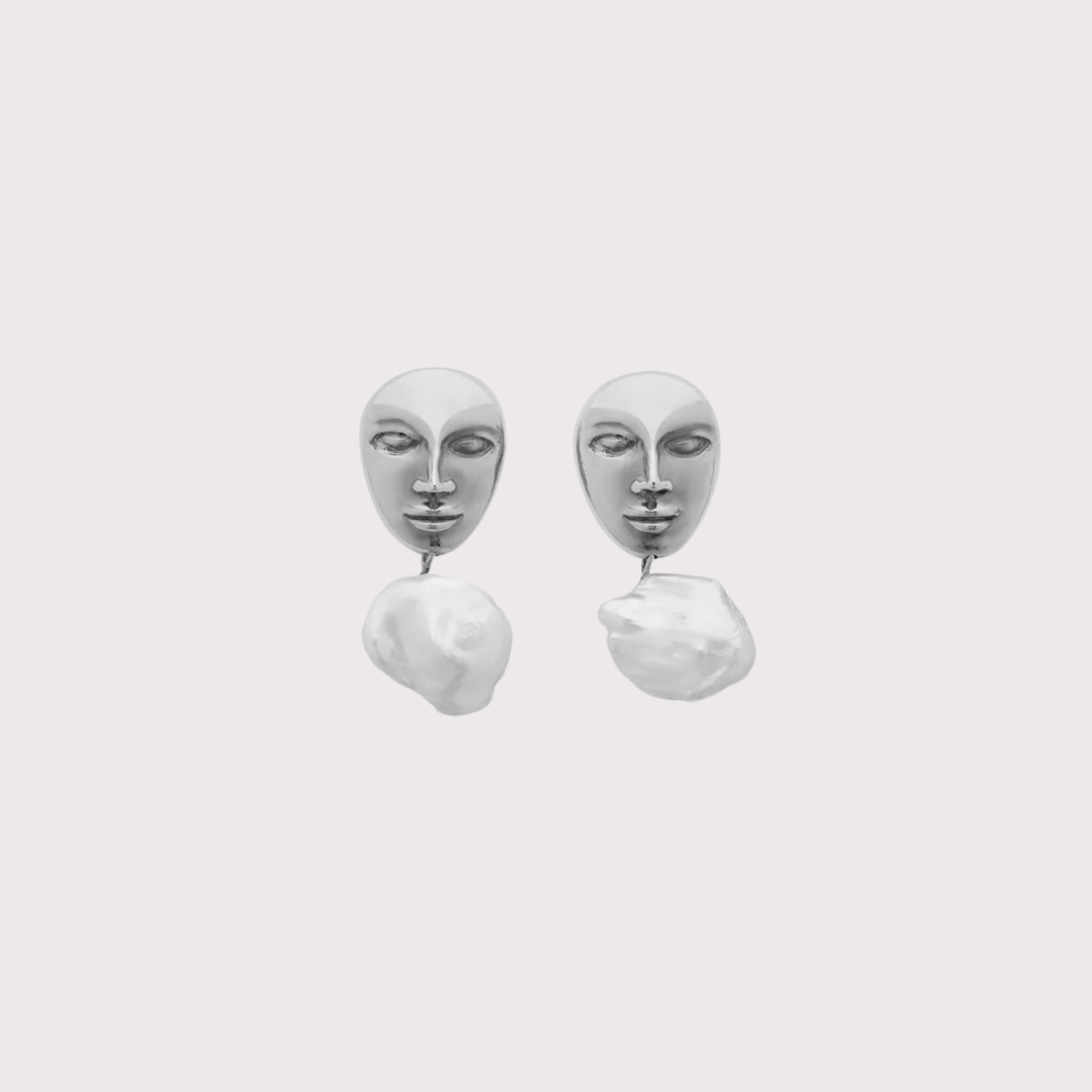 Georgette Earrings - Silver by Alejandra de Coss at White Label Project