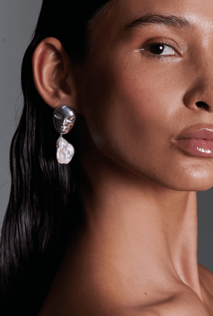Georgette Earrings - Silver by Alejandra de Coss at White Label Project