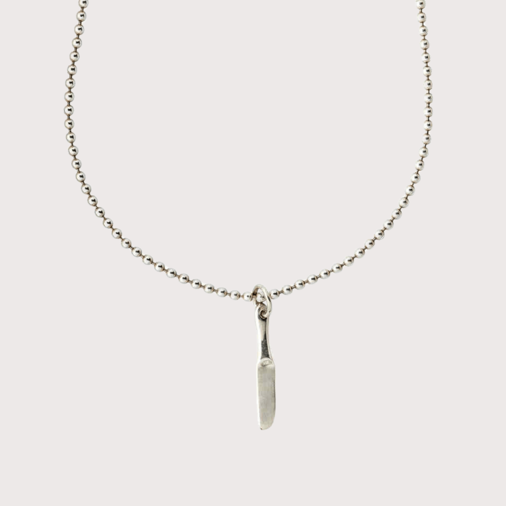 Knife Necklace - Silver by Alejandra de Coss at White Label Project