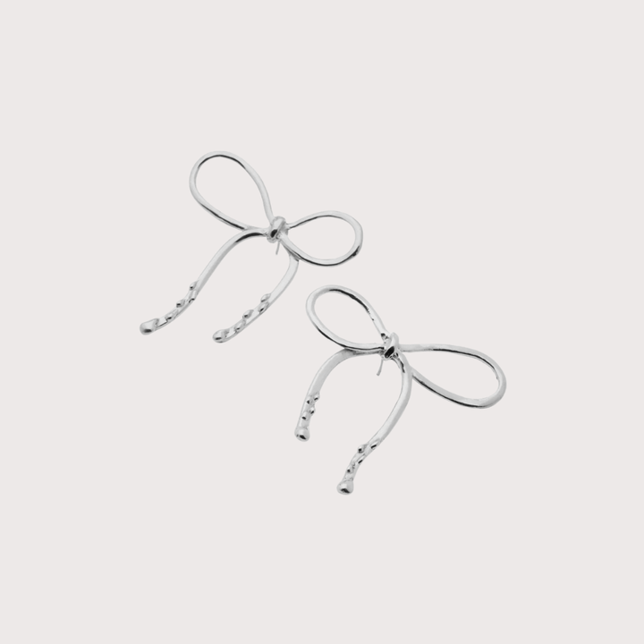 Knotted Earrings - Silver by Alejandra de Coss at White Label Project