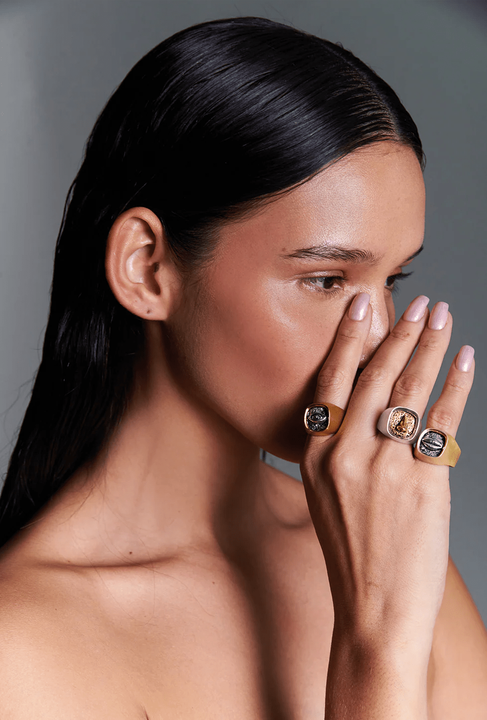 Surreal Nose Ring - Gold by Alejandra de Coss at White Label Project