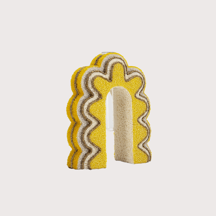 Purna Vase Small - Canary Yellow by Ananta Design Studio at White Label Project