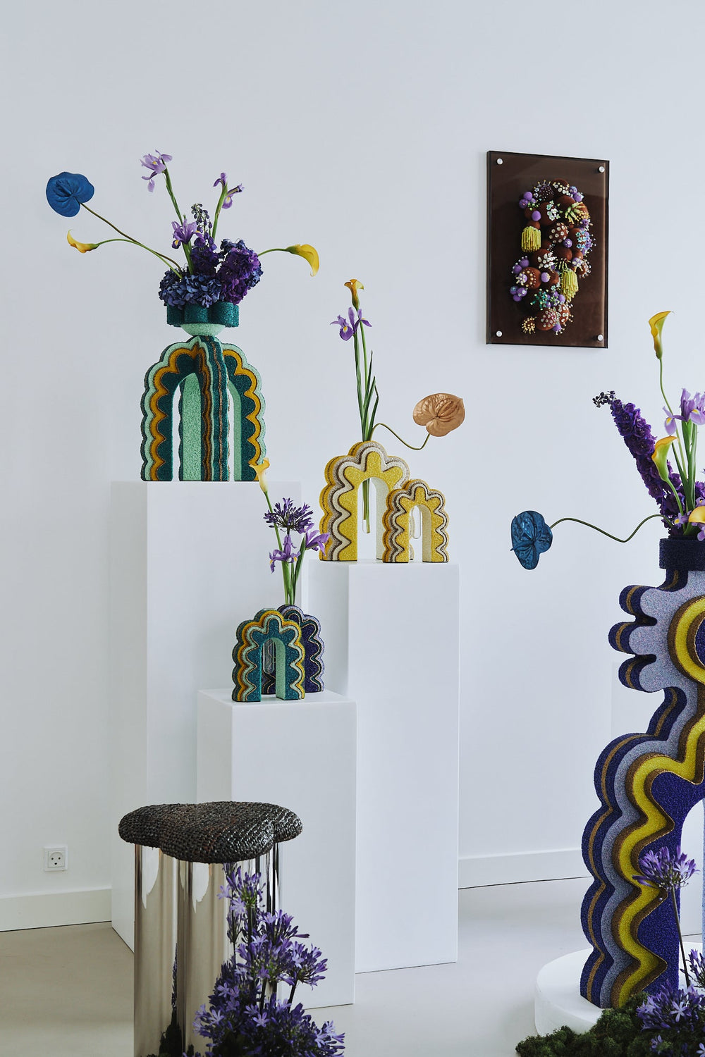 Purna Vase Small Canary Yellow by Ananta Design Studio at White Label Project