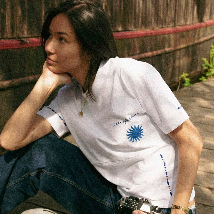 We Carry the Dawn T-Shirt by Artijaan at White Label Project