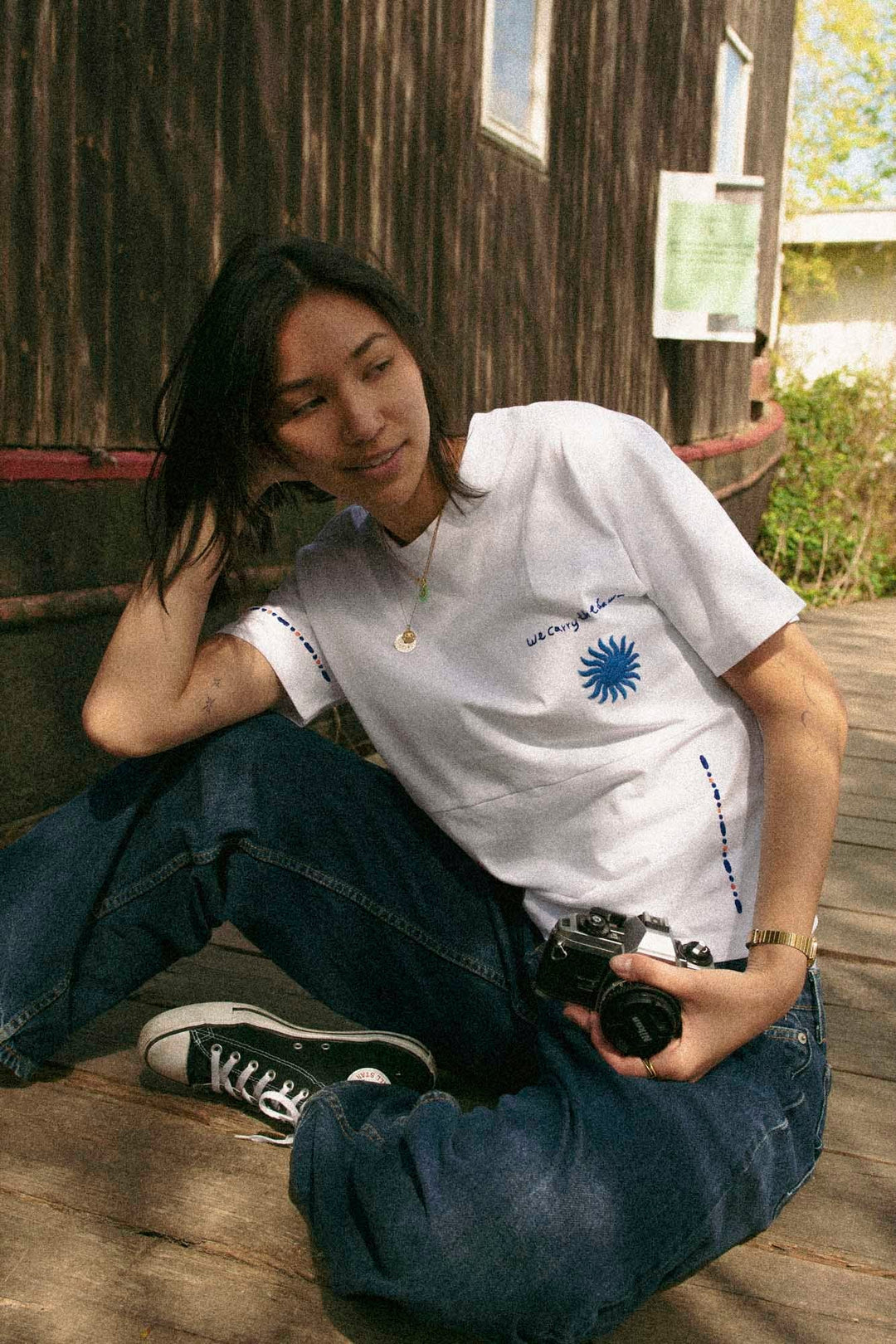 We Carry the Dawn T-Shirt by Artijaan at White Label Project