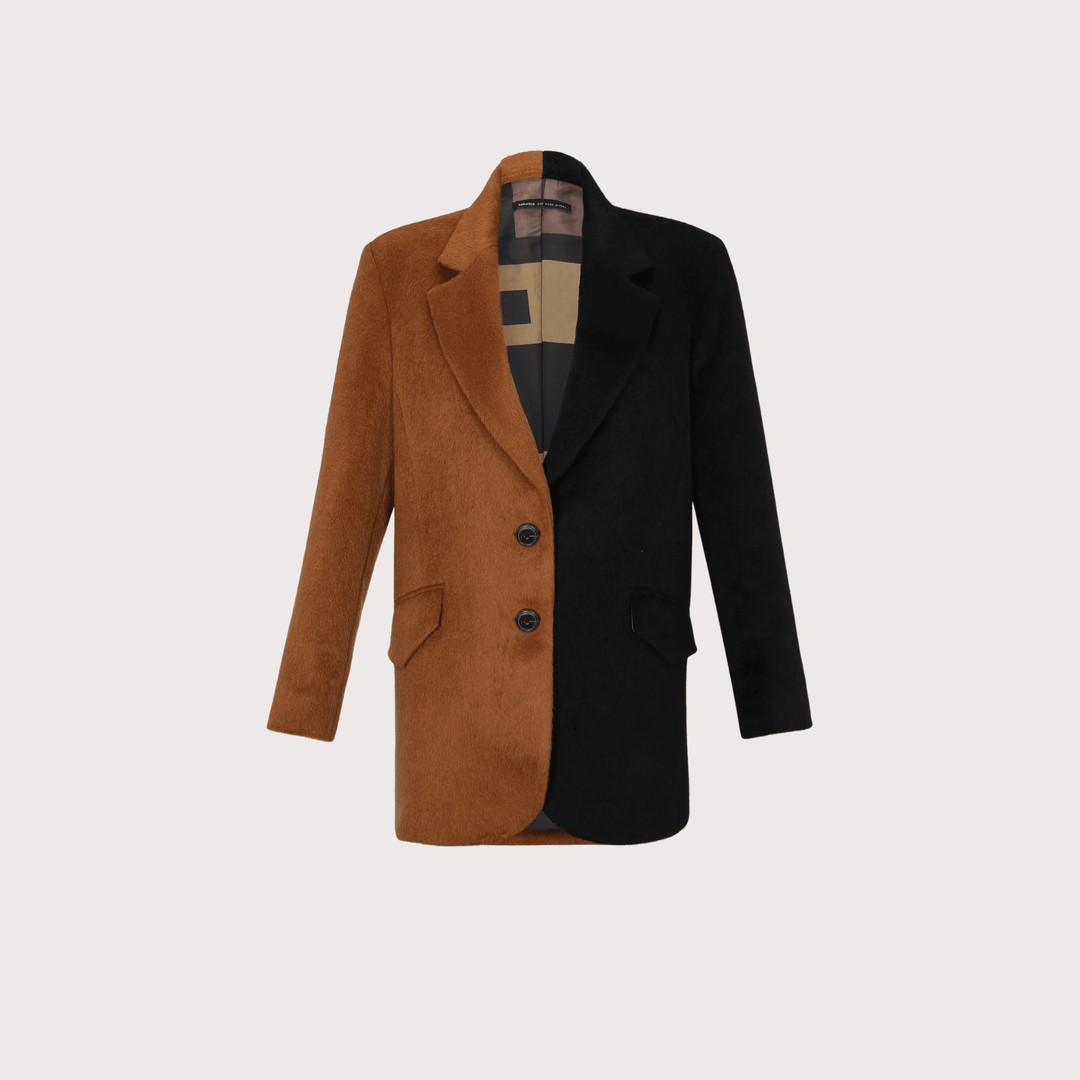 Bicolor Alpaca Blazer by Balkanica at White Label Project