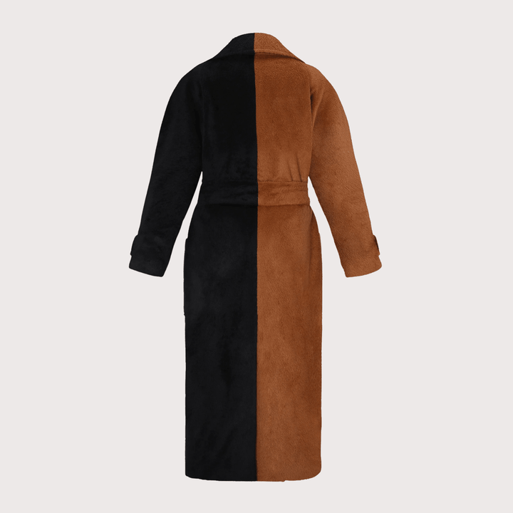 Bicolor Alpaca Coat - Camel by Balkanica at White Label Project