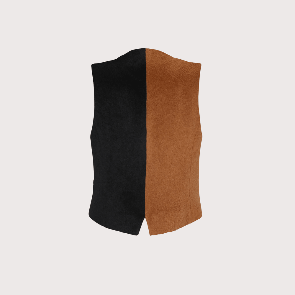 Bicolor Alpaca Vest by Balkanica at White Label Project
