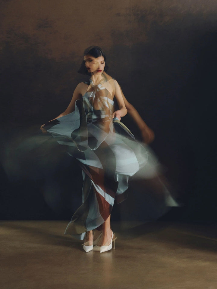 Lady of the Night Big Ray Dress by Balkanica at White Label Project