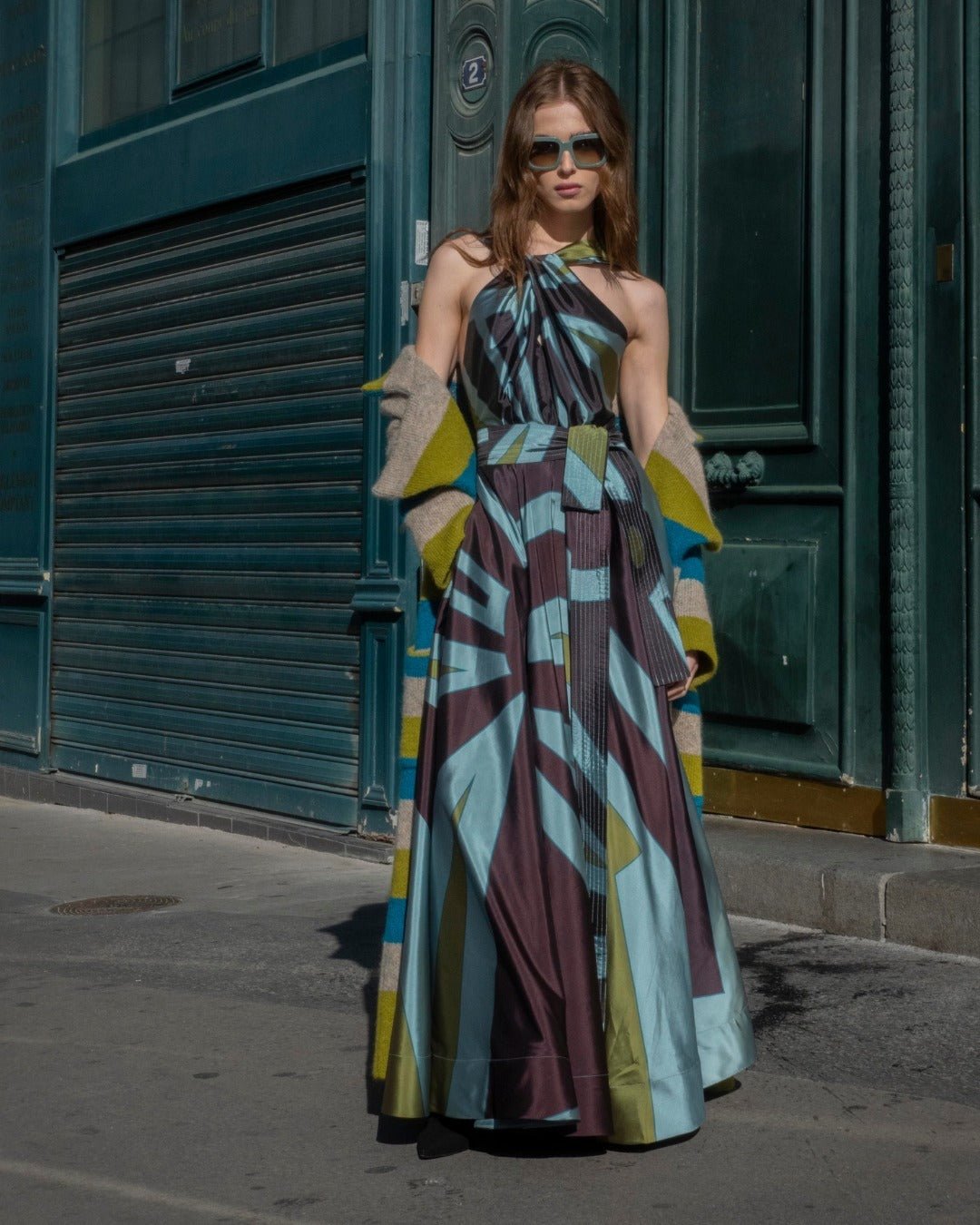 Lady of the Night Big Ray Dress by Balkanica at White Label Project