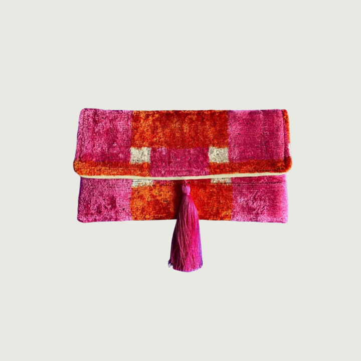 Eda Bag - Pink/Orange by Bazaar Rumi at White Label Project