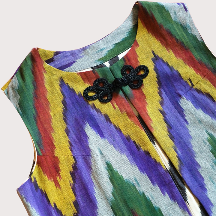 Rumi Ikat Gilet - Multi by Bazaar Rumi at White Label Project