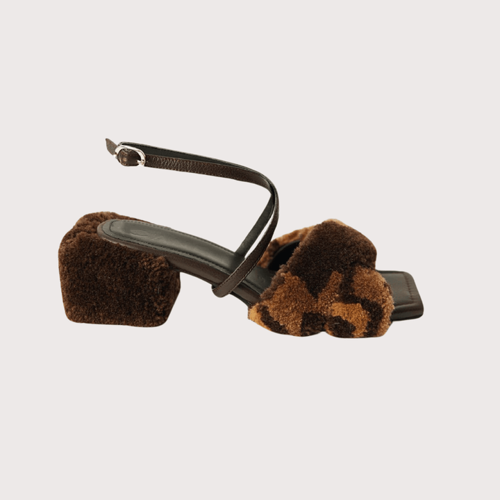 Alpaca Sandals - Brown by Canella at White Label Project