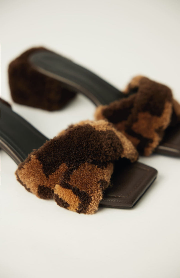 Alpaca Sandals - Brown by Canella at White Label Project
