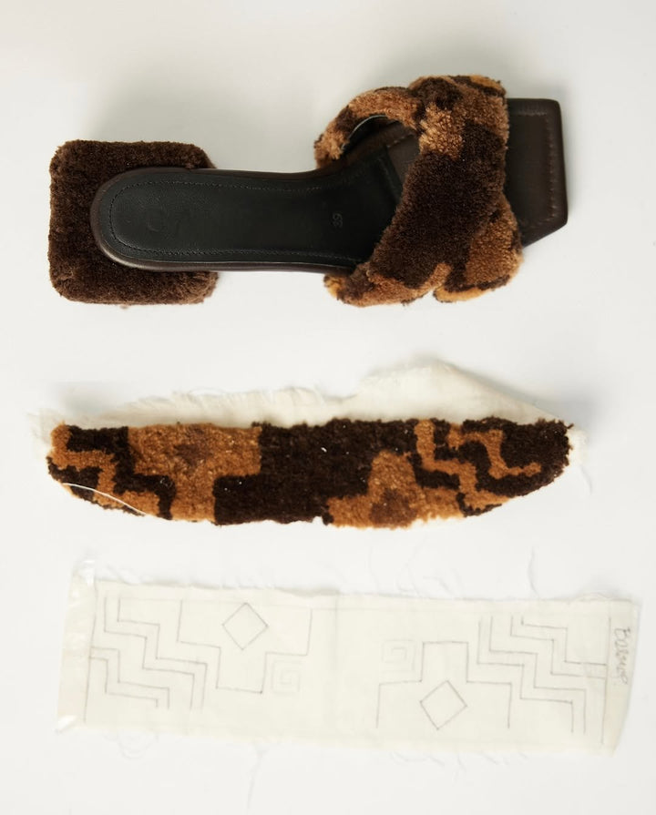 Alpaca Sandals - Brown by Canella at White Label Project
