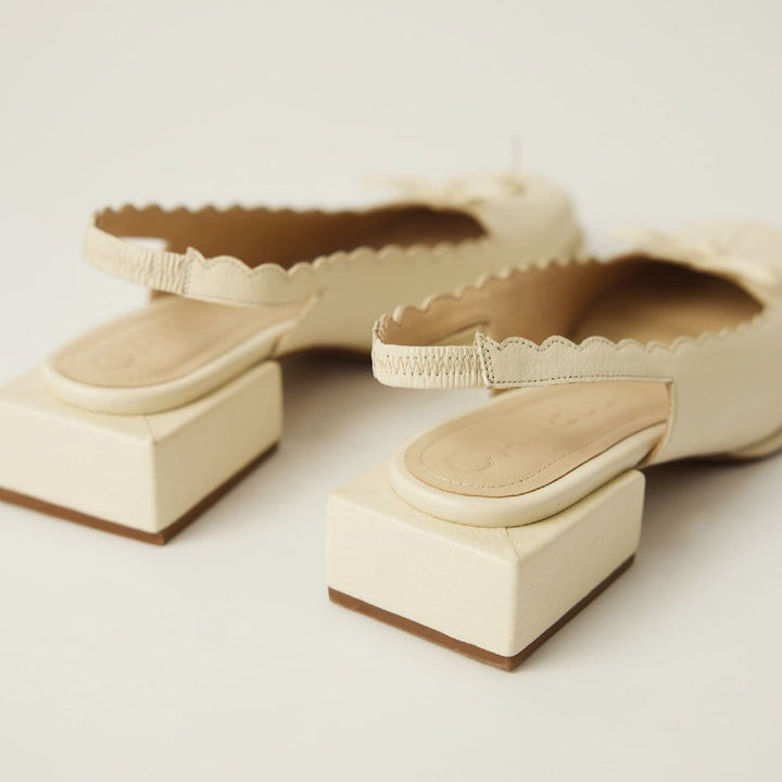 Origen Slingback - Cream by Canella at White Label Project