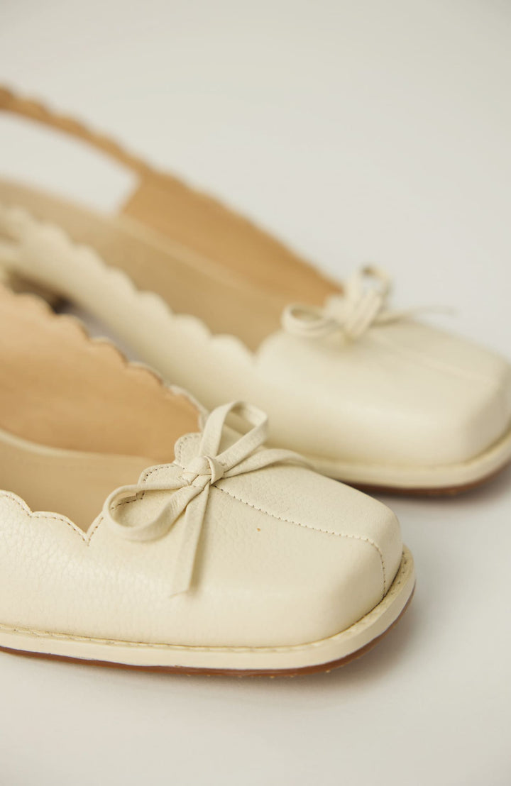 Origen Slingback - Cream by Canella at White Label Project