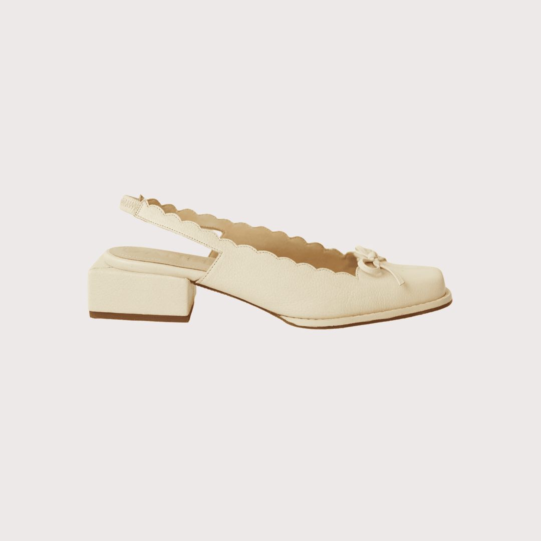 Origen Slingback - Cream by Canella at White Label Project