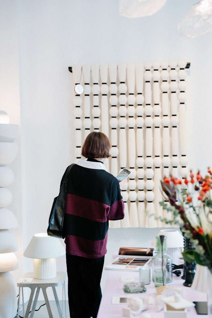 Medium Mitla Wall Hanger - Black by Caralarga at White Label Project