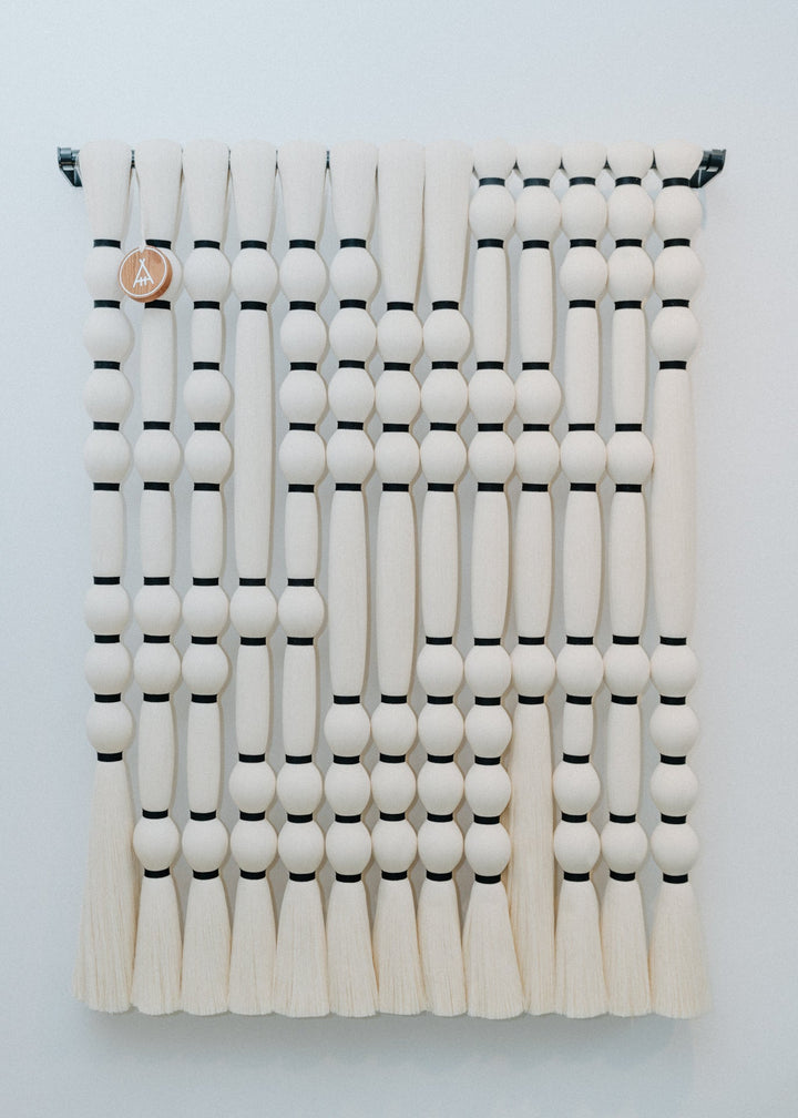 Medium Mitla Wall Hanger - Black by Caralarga at White Label Project