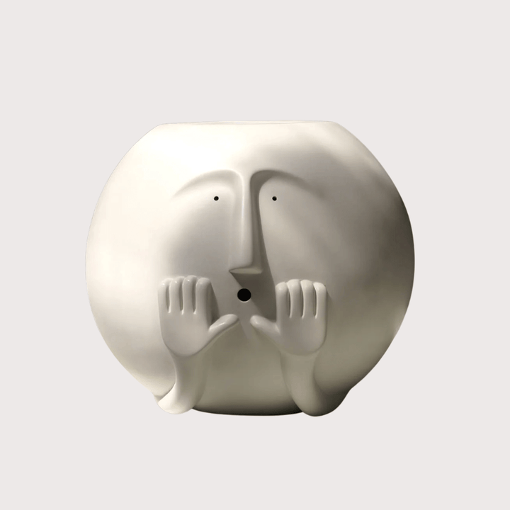 Headrest Stool Sculpture - Celebrating (Series Big Heads) by Claymen at White Label Project