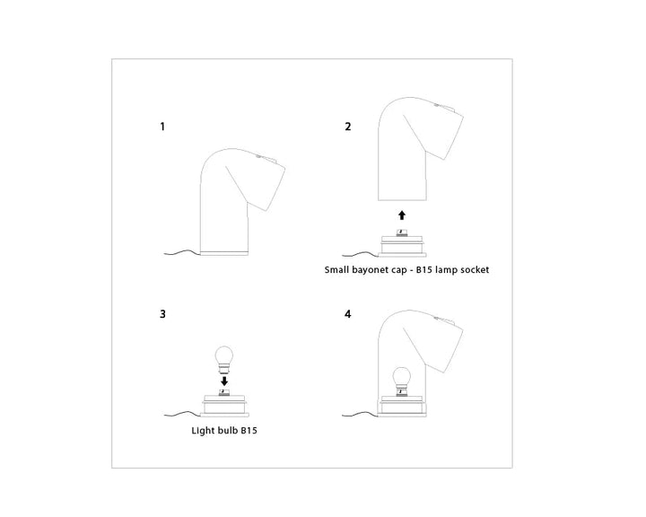 Humble Table Lamp - Chrome by Claymen at White Label Project