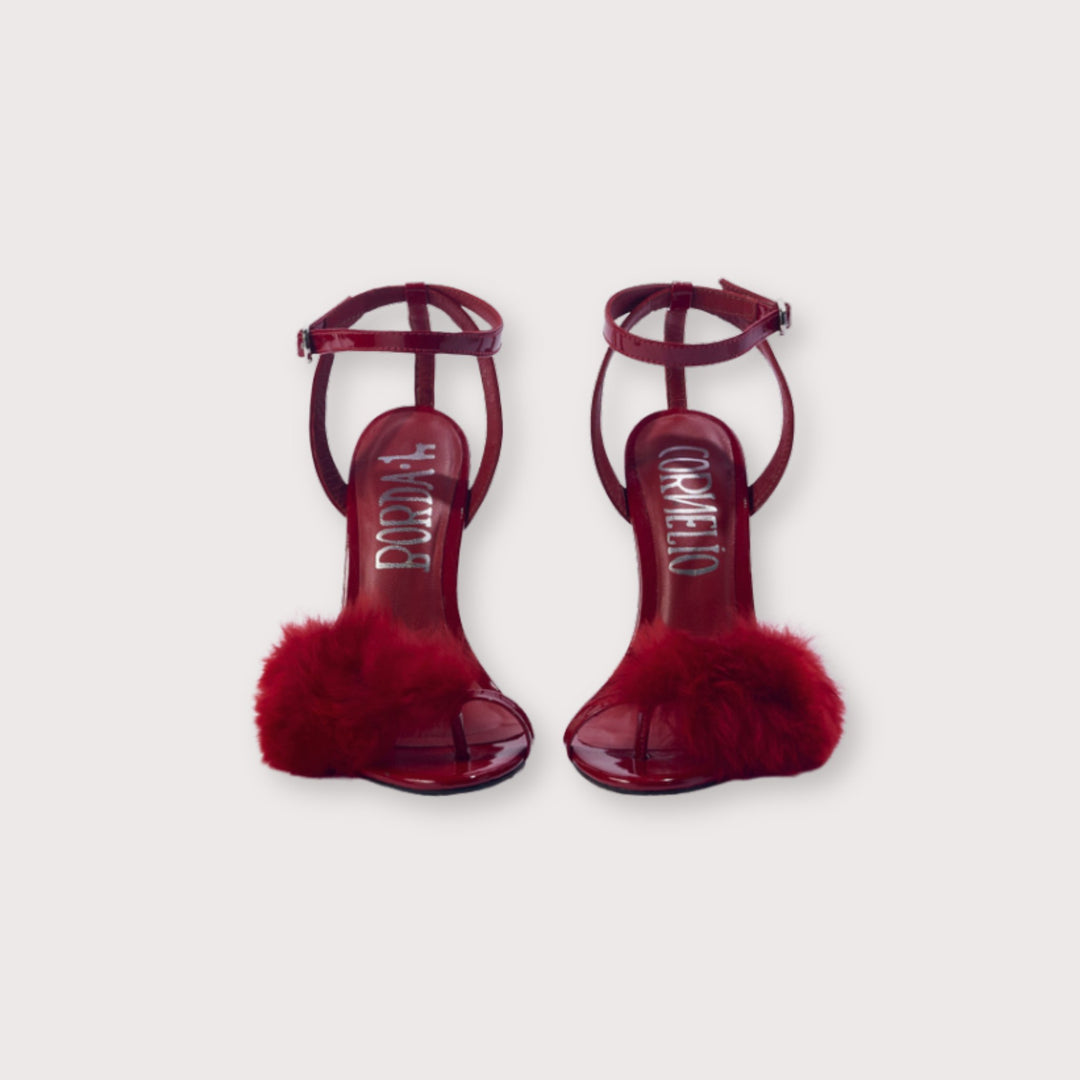 Tintina Sandals Red by Cornelio Borda at White Label Project