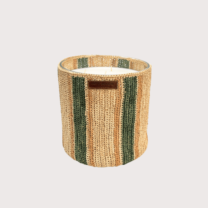Maya Raffia Scented Candle by Côté Bougie at White Label Project
