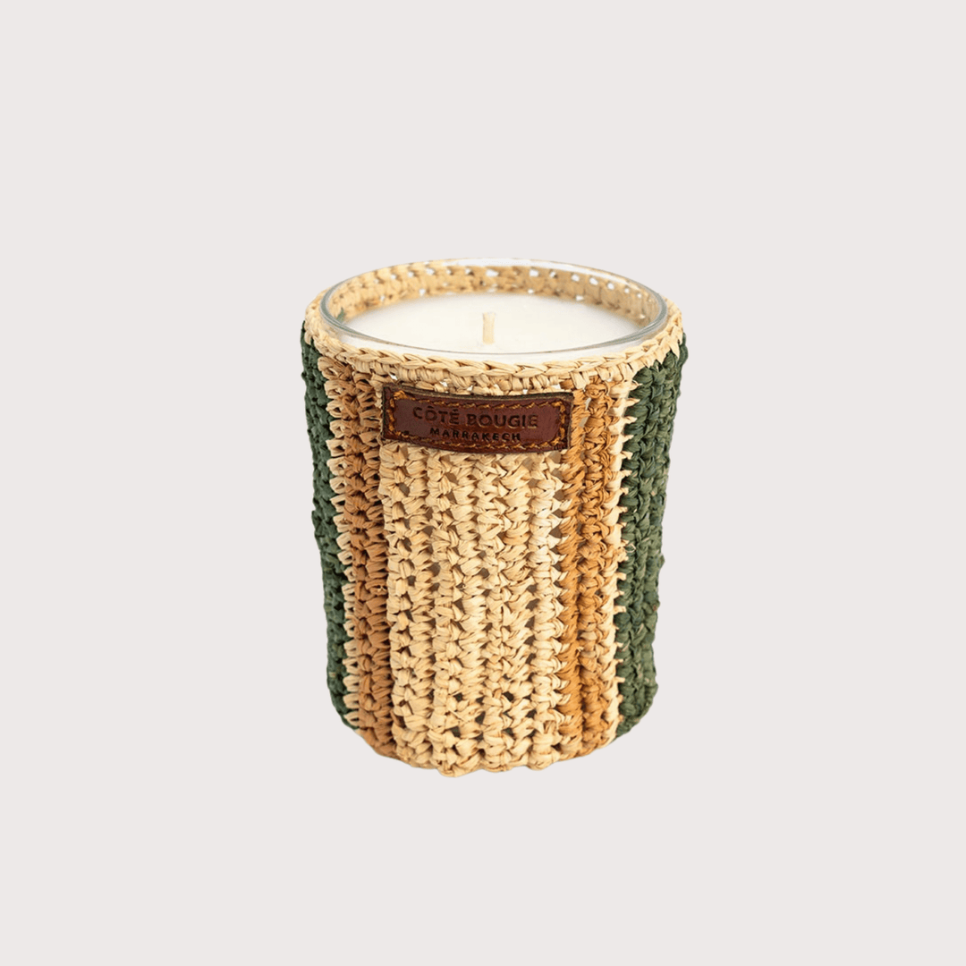Maya Raffia Scented Candle by Côté Bougie at White Label Project