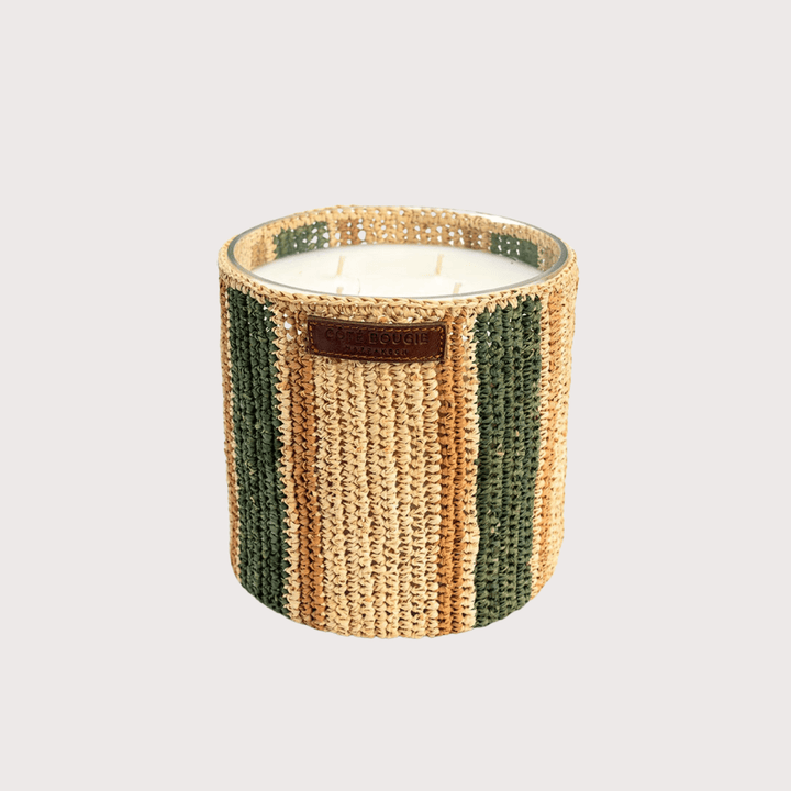 Maya Raffia Scented Candle by Côté Bougie at White Label Project